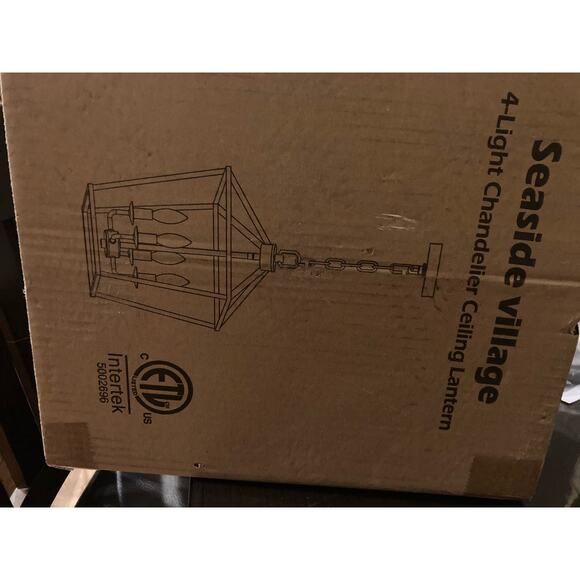 Seaside Village 4-light Chandelier Ceiling Lantern - Picture 1 of 4